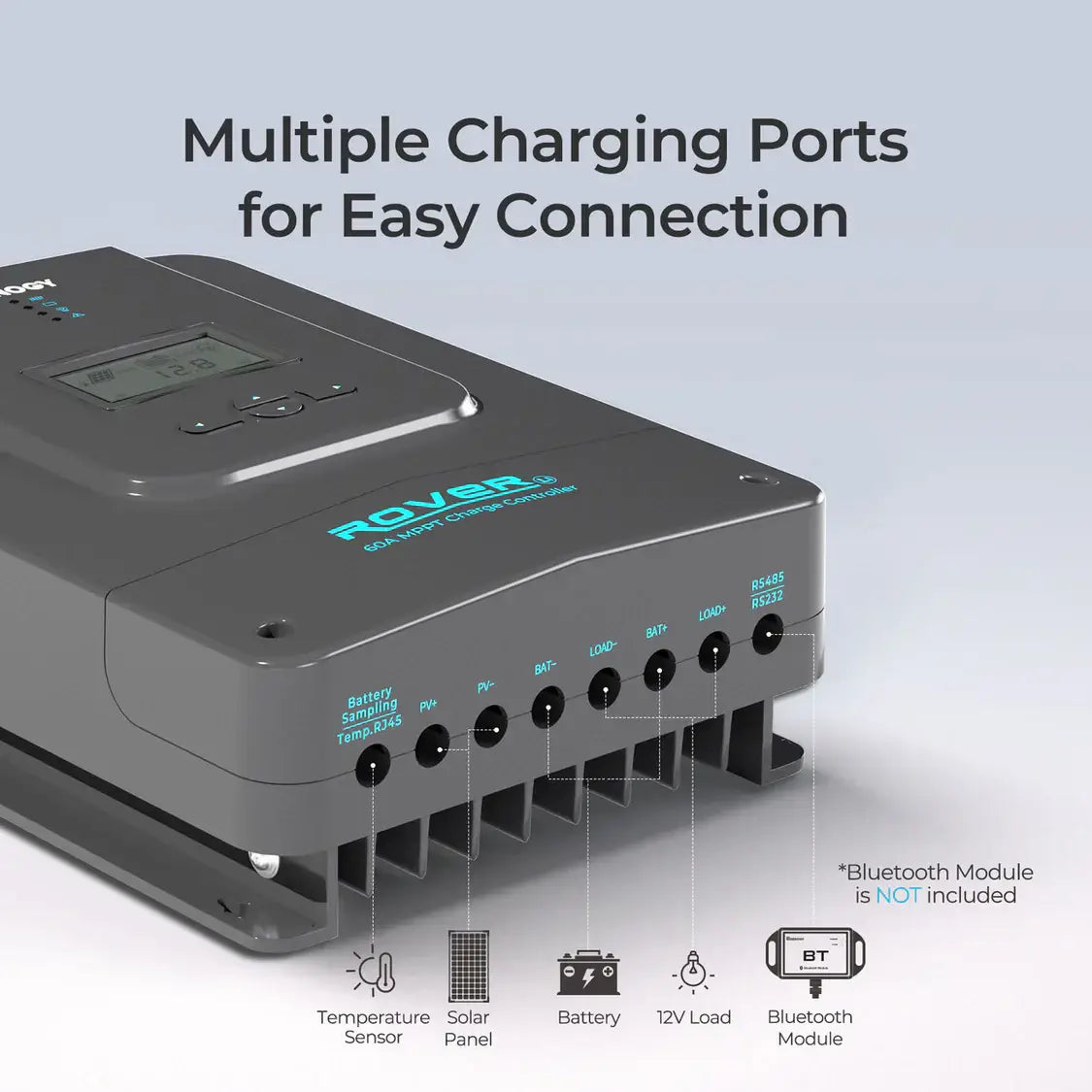 Solar Power Rover Rover Li 60A MPPT Solar Charge Controller 12/24/36/48V – TYS Energy